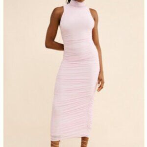 AFRM Fiorella Mock Mesh Midi Dress from Anthropologie Size M